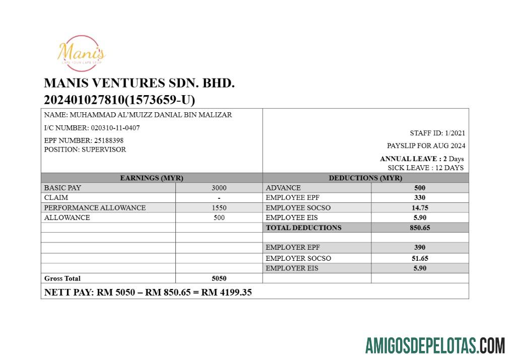 Para download Modelo de recibo de pagamento do Manis Ventures Cafe em formatos Word e PDF.pdf, 1